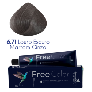 6.71 LOURO ESCURO MARROM CINZA FREE COLOR 60 G