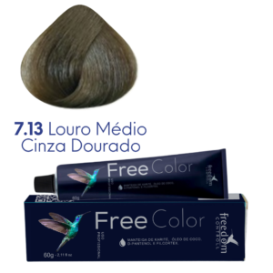 7.13 LOURO MÉDIO CINZA DOURADO FREE COLOR 60 G