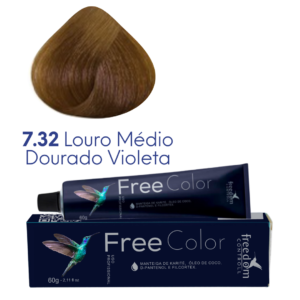 7.32 LOURO MÉDIO DOURADO VIOLETA FREE COLOR 60 G