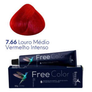 7.66 LOURO MÉDIO VERMELHO INTENSO FREE COLOR 60 G