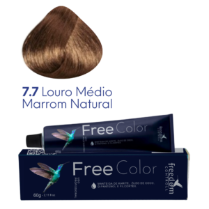 7.7 LOURO MÉDIO MARROM NATURAL FREE COLOR 60 G