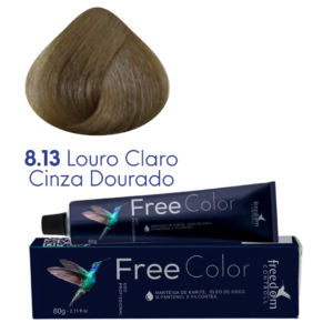 8.13 LOURO CLARO CINZA DOURADO FREE COLOR 60 G