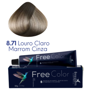 8.71 LOURO CLARO MARROM CINZA FREE COLOR 60 G